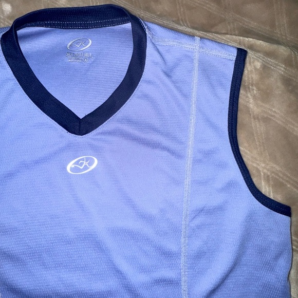 Blue Sleeveless Tank Top - Picture 2 of 5